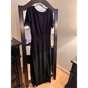 NEW Black Career Casual Maxi Dress Career M NO BELT